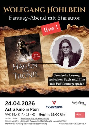 Lesung Wolfgang Hohlbein Plakat